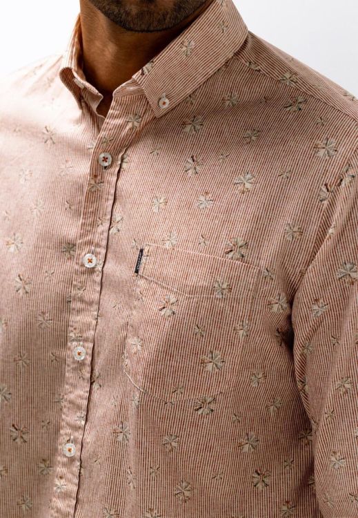 State of Art Shirt LS Striped Poplin (212-16156-2811) - WeekendMode