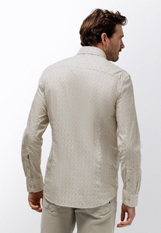 State of Art Shirt LS Striped Print Poplin (212-16015-1611) - WeekendMode