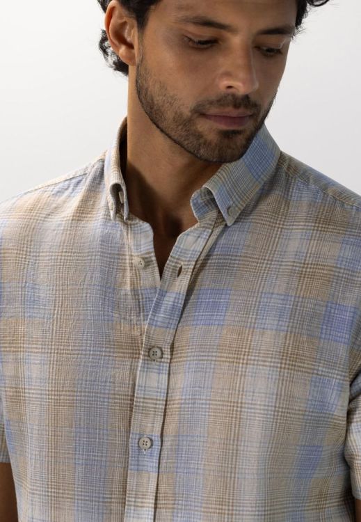 State of Art Shirt SS Checked Y/D - LI/CO (265-16165-1653) - WeekendMode