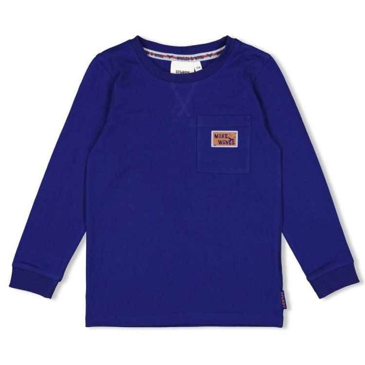 Sturdy Longsleeve - Waves and Whales (71600637/Kobalt) - WeekendMode