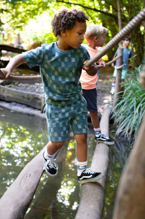 Sturdy Short ruit badstof - Lagoon Legends (72100191/Petrol) - WeekendMode