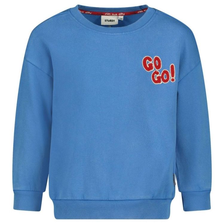 Sturdy Sweater oversized - Run the Day (71600651/Blauw) - WeekendMode