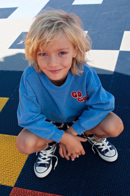 Sturdy Sweater oversized - Run the Day (71600651/Blauw) - WeekendMode