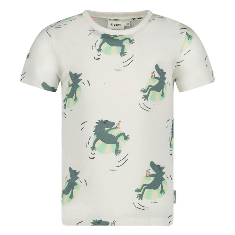 Sturdy T-shirt AOP - Lagoon Legends (71700499/Wit) - WeekendMode