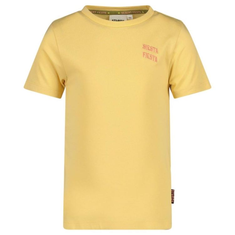 Sturdy T-shirt met backprint - Desert Fiesta (71700497/Geel) - WeekendMode