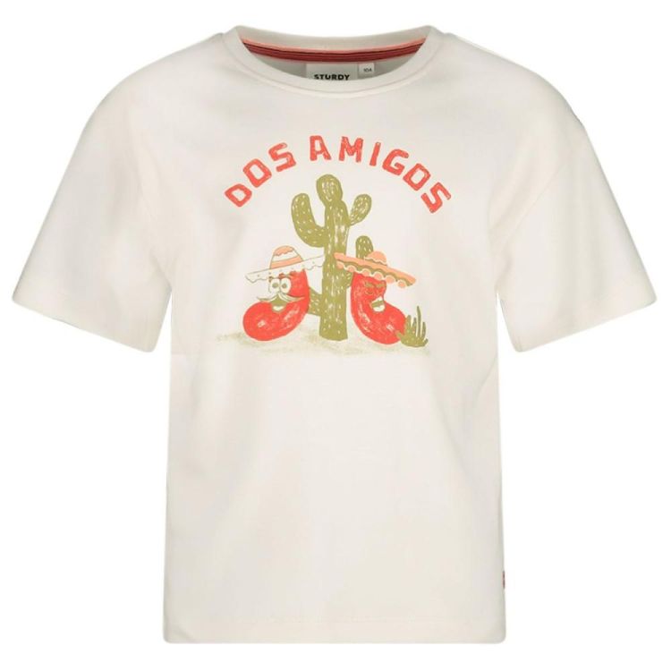 Sturdy T-shirt oversized - Desert Fiesta (71700488/Offwhite) - WeekendMode