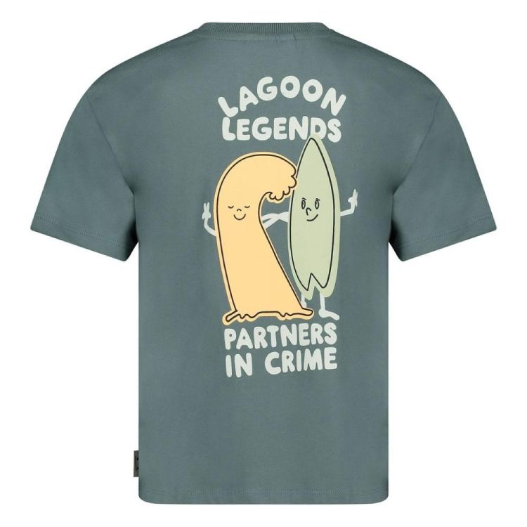 Sturdy T-shirt oversized - Lagoon Legends (71700508/Petrol) - WeekendMode