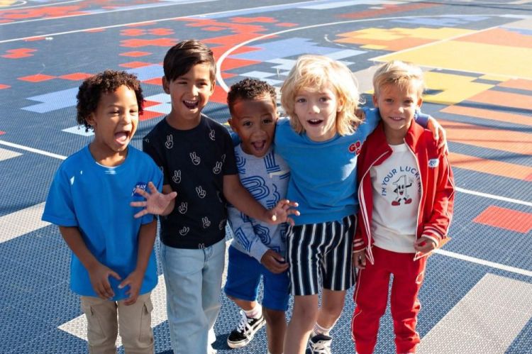 Sturdy T-shirt - Run the Day (71700484/Blauw) - WeekendMode