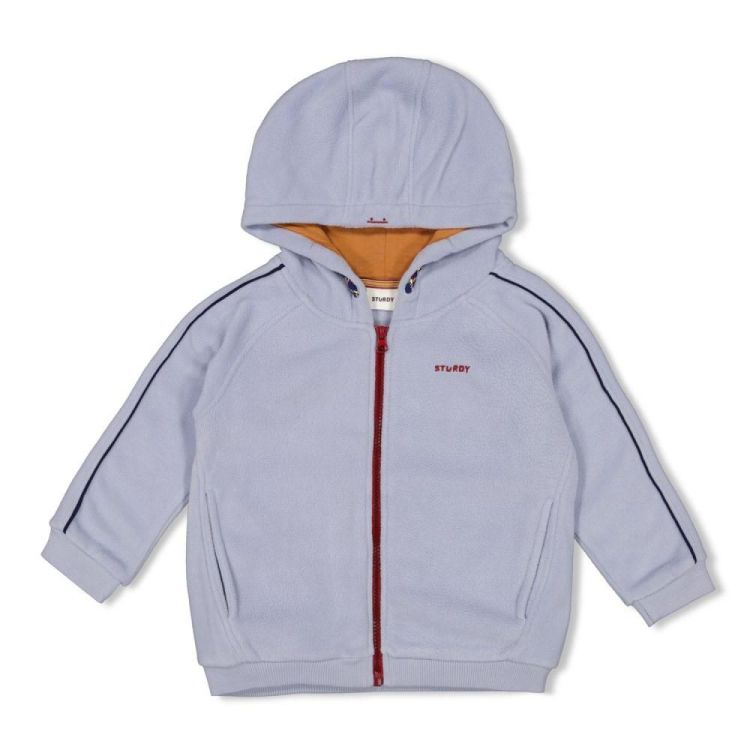 Sturdy Vest fleece met capuchon - Waves and Wha (71800051/Blauw) - WeekendMode