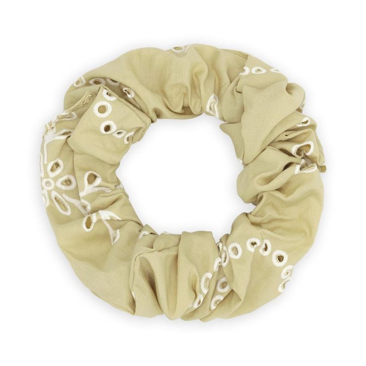 Sui Ava Floral Broderie Scrunchie (SA2601173/Pistachio) - WeekendMode
