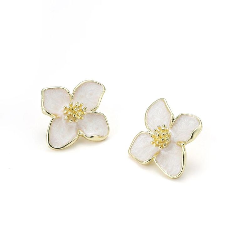 Timi of Sweden Alora - Flower Stud Earrings (8513902) - WeekendMode