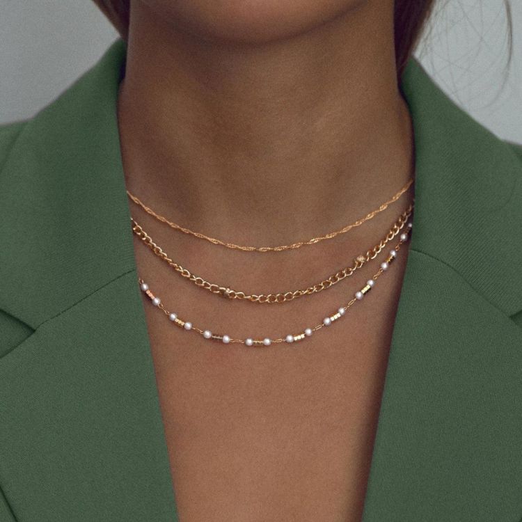 Timi of Sweden Pearl Chain Necklace (84007) - WeekendMode