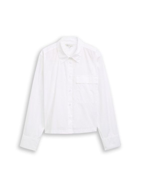 Tom Tailor Female Denim boxy poplin shirt with details NOS (1050270/20000) - WeekendMode