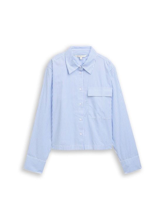 Tom Tailor Female Denim boxy poplin shirt with details NOS (1050270/34878) - WeekendMode
