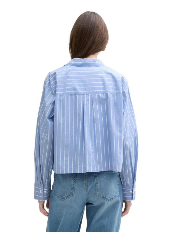 Tom Tailor Female Denim boxy poplin shirt with pocket (1045489/37406) - WeekendMode