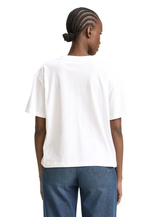 Tom Tailor Female Denim boxy V-neck T-shirt (1046558/20000) - WeekendMode