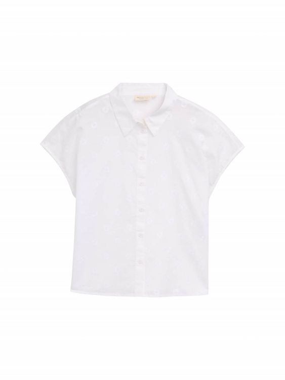 Tom Tailor Female Denim embroidered cotton shirt (1046625/20000) - WeekendMode