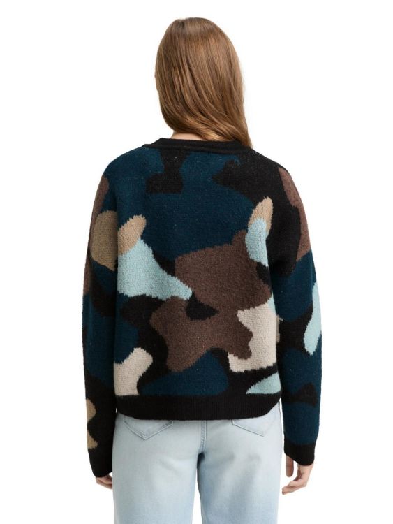 Tom Tailor Female Denim jacquard knit pullover (1047901/38553) - WeekendMode