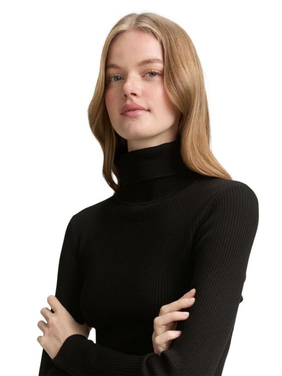 Tom Tailor Female Denim knit rib turtle neck pullover (1048339/14482) - WeekendMode