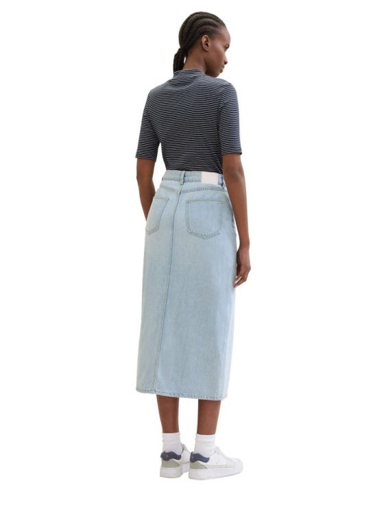 Tom Tailor Female Denim midi denim skirt (1040888/10118 Used Light Stone Blue Deni) - WeekendMode