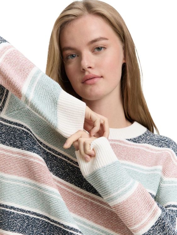 Tom Tailor Female Denim multicolor knit pullover (1047890/38867) - WeekendMode