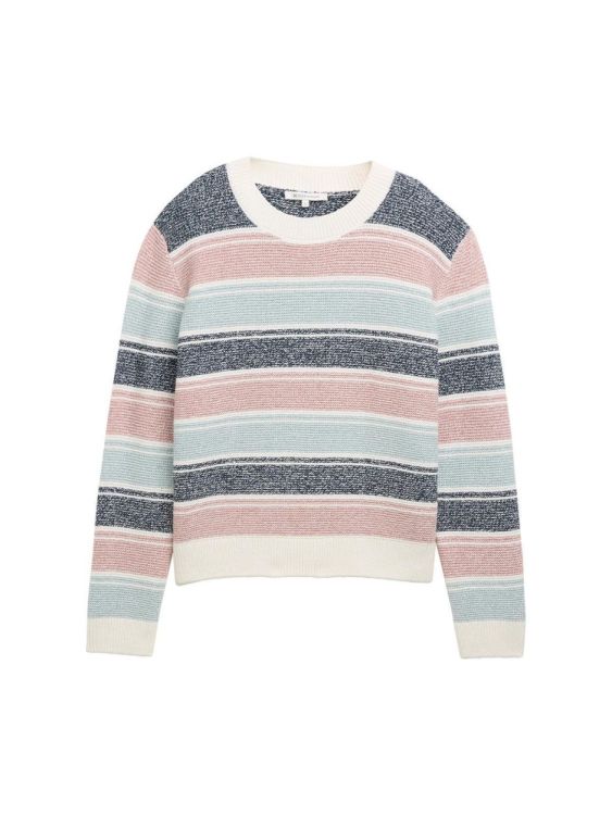 Tom Tailor Female Denim multicolor knit pullover (1047890/38867) - WeekendMode