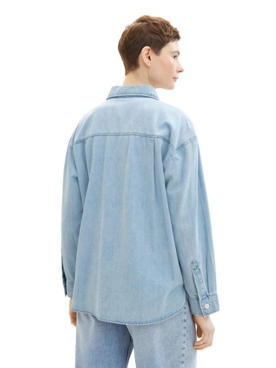 Tom Tailor Female Denim oversized denim shirt (1040574/10118 Used Light Stone Blue Deni) - WeekendMode