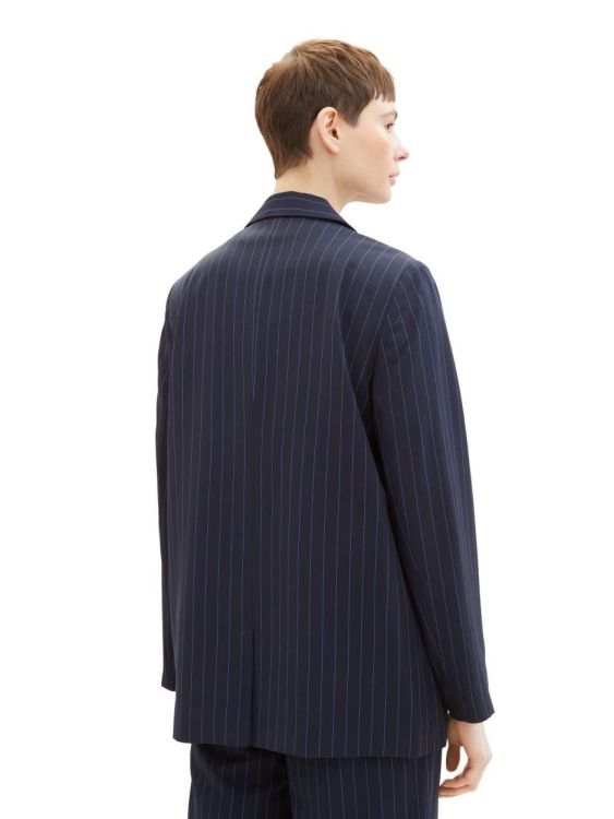 Tom Tailor Female Denim pinstripe blazer (1040717/34667 navy blue pinstripe) - WeekendMode