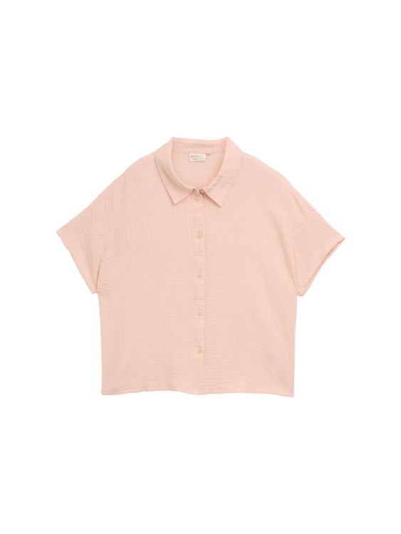 Tom Tailor Female Denim shortsleeve musselin  shirt (1046632/10880) - WeekendMode