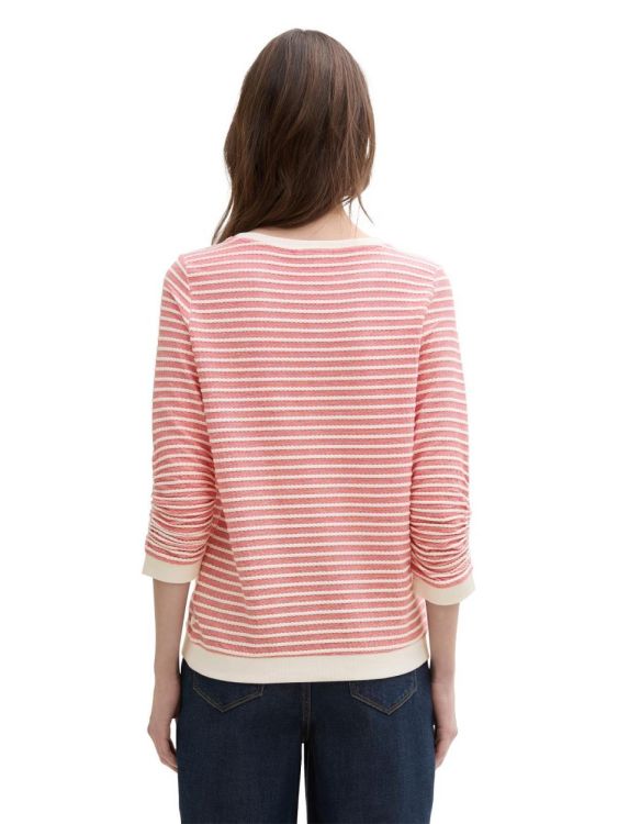 Tom Tailor Female Denim striped jacquard sweatshirt (1039980/37366) - WeekendMode