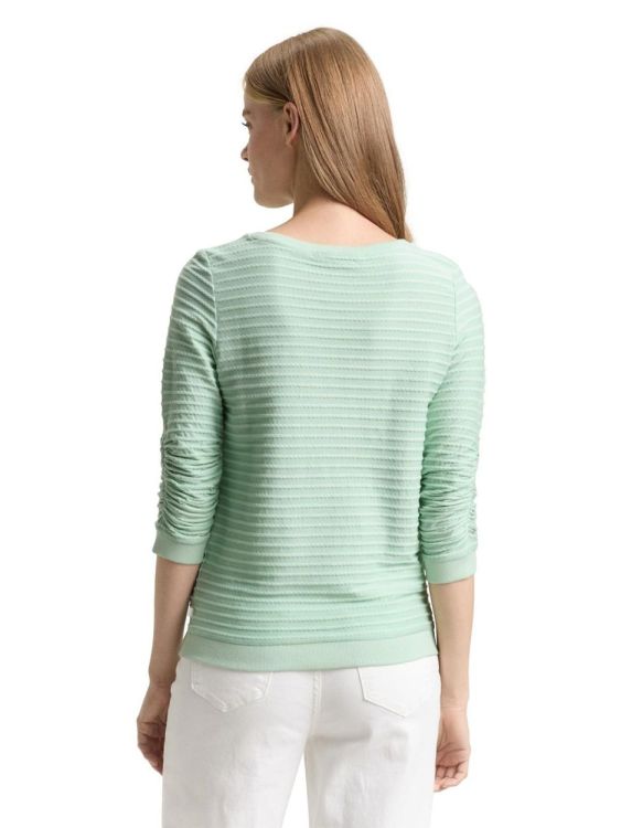 Tom Tailor Female Denim striped jacquard sweatshirt NOS (1039980/40012) - WeekendMode