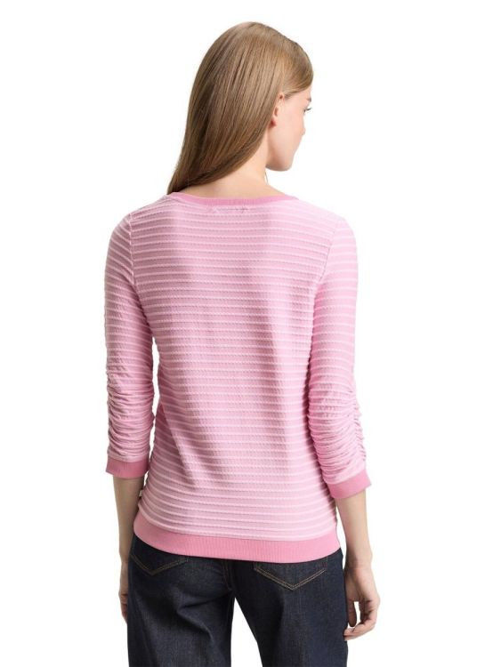 Tom Tailor Female Denim striped jacquard sweatshirt NOS (1039980/40013) - WeekendMode