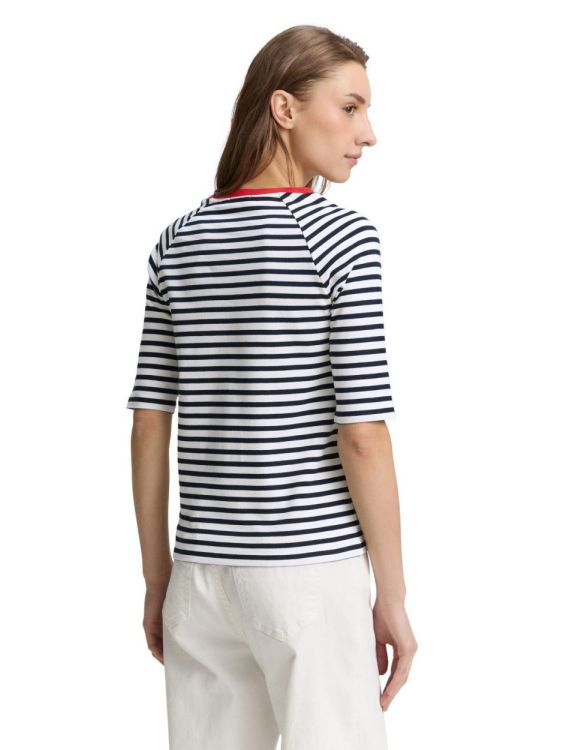 Tom Tailor Female Denim striped raglan T-shirt (1045410/25924) - WeekendMode