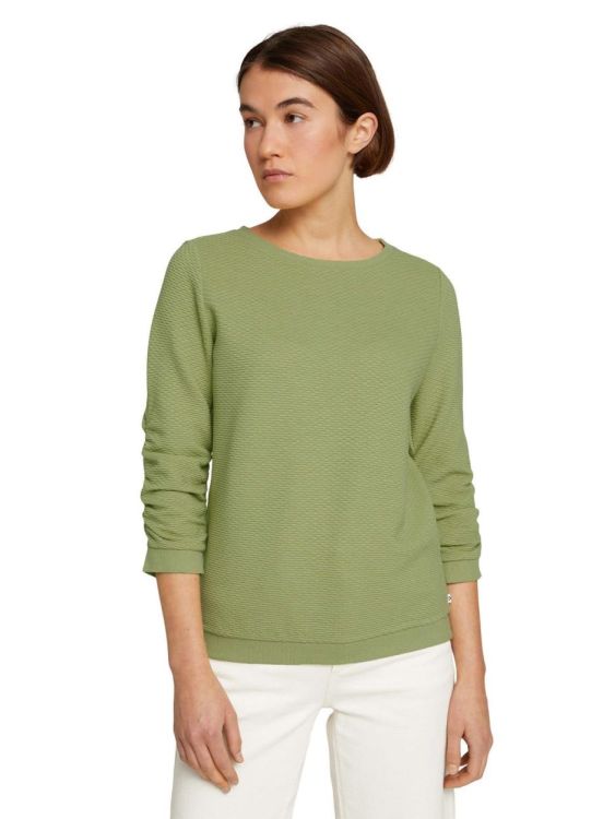 Tom Tailor Female Denim structured sweater Noos (1021114/28720) - WeekendMode