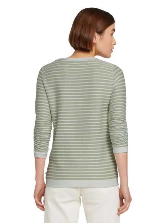 Tom Tailor Female Denim Sweatshirt stripe Noos (1017277/29136) - WeekendMode