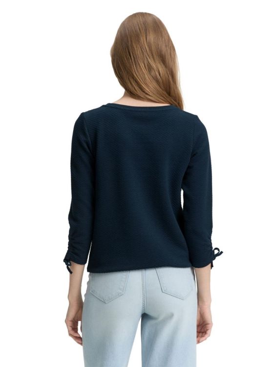 Tom Tailor Female Denim Sweatshirt w. sleeve detail (1047227/38822) - WeekendMode