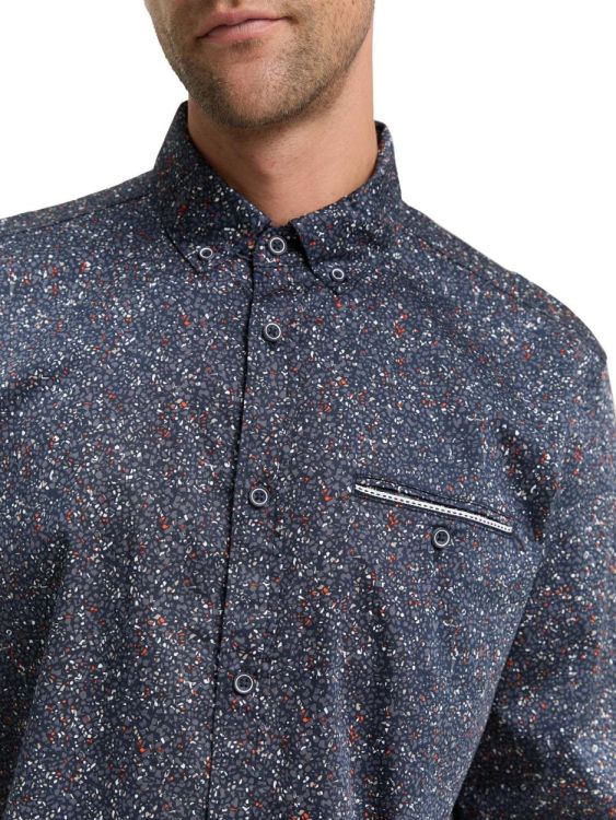 Tom Tailor Men Casual colorful printed stretch shirt (1047340/38526) - WeekendMode