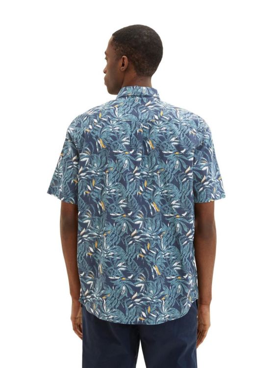 Tom Tailor Men Casual comfort shirt big leaf design (1034896/31270) - WeekendMode