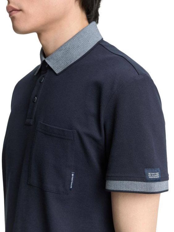Tom Tailor Men Casual detailed printed polo (1046773/10668) - WeekendMode