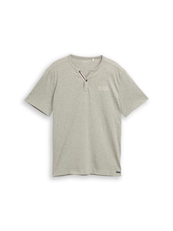 Tom Tailor Men Casual fine striped serafino (1050182/39861) - WeekendMode