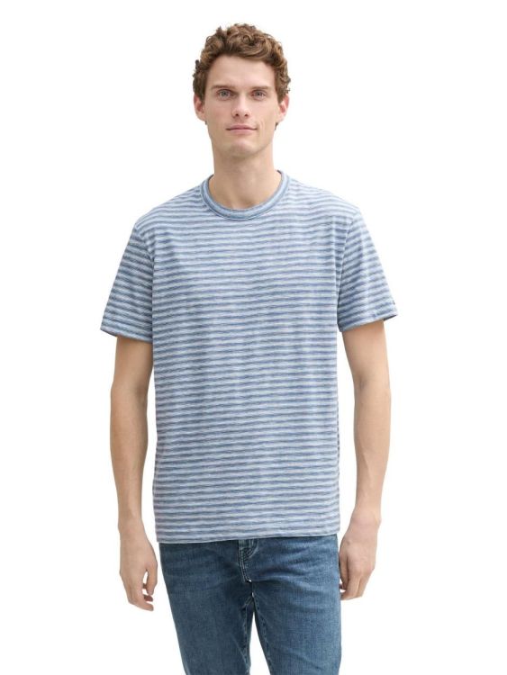 Tom Tailor Men Casual fine striped t-shirt (1045667/37448) - WeekendMode