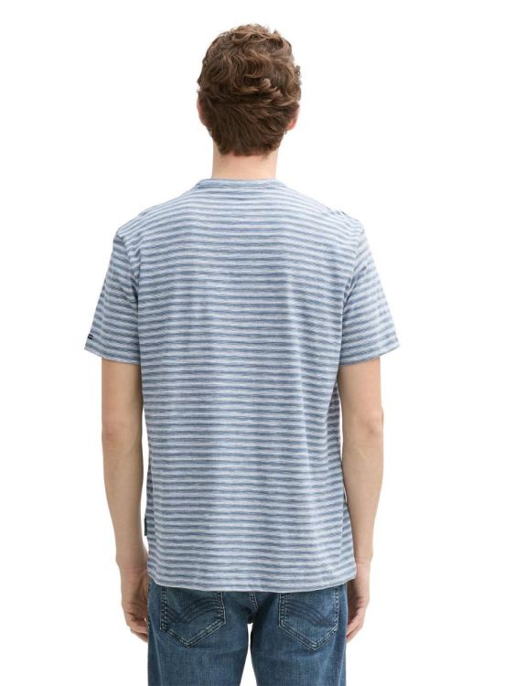 Tom Tailor Men Casual fine striped t-shirt (1045667/37448) - WeekendMode