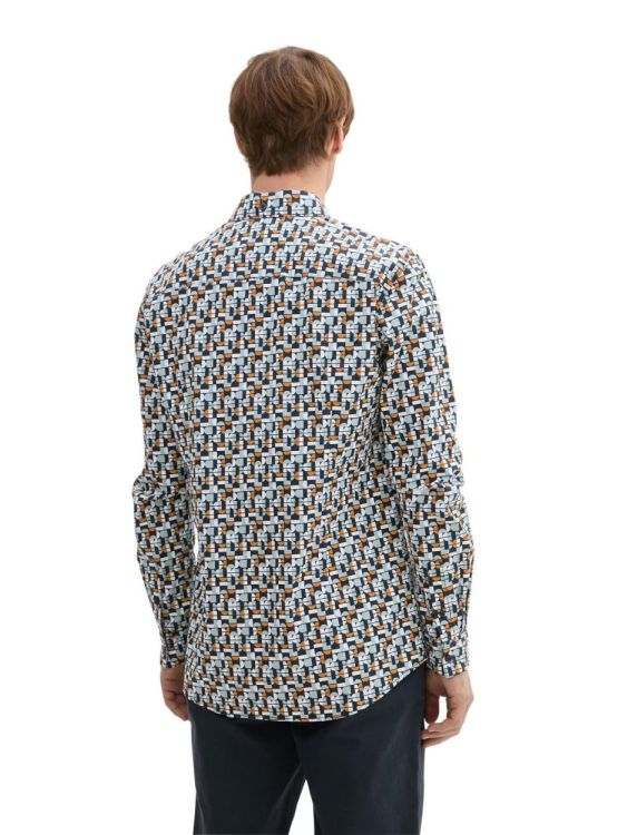 Tom Tailor Men Casual fitted printed shirt (1042669/36399) - WeekendMode