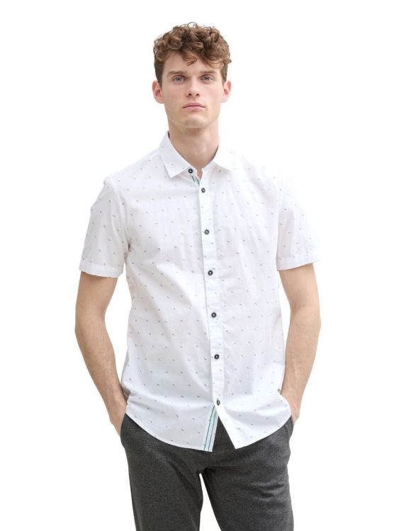 Tom Tailor Men Casual fitted printed shirt (1045082/37268) - WeekendMode