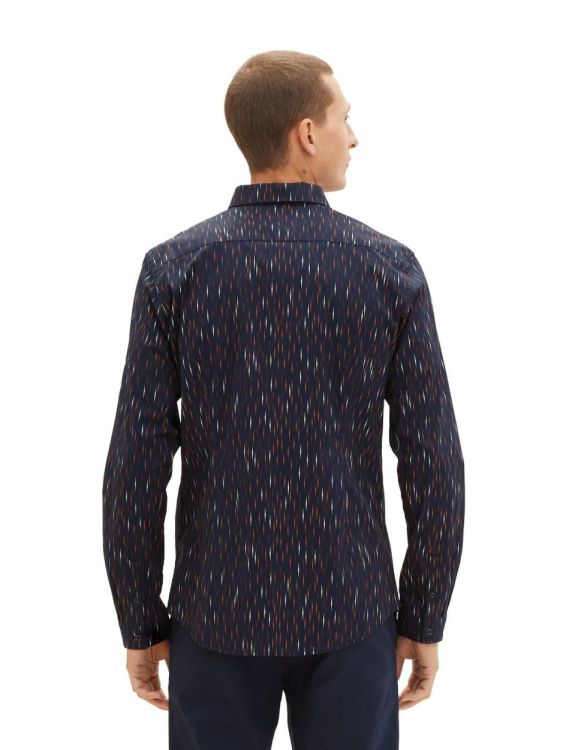 Tom Tailor Men Casual fitted printed stretch shirt (1032341/32273) - WeekendMode