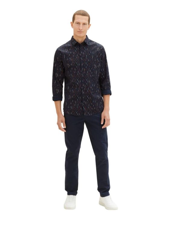 Tom Tailor Men Casual fitted printed stretch shirt (1032341/32273) - WeekendMode