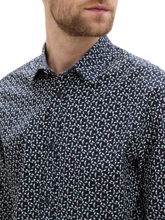 Tom Tailor Men Casual fitted printed stretch shirt (1042643/35992) - WeekendMode