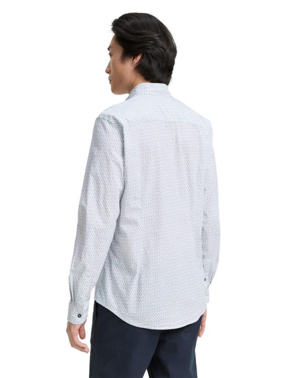 Tom Tailor Men Casual fitted printed stretch shirt (1047318/38443) - WeekendMode