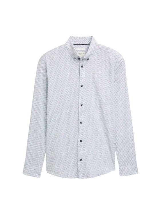 Tom Tailor Men Casual fitted printed stretch shirt (1047318/38443) - WeekendMode