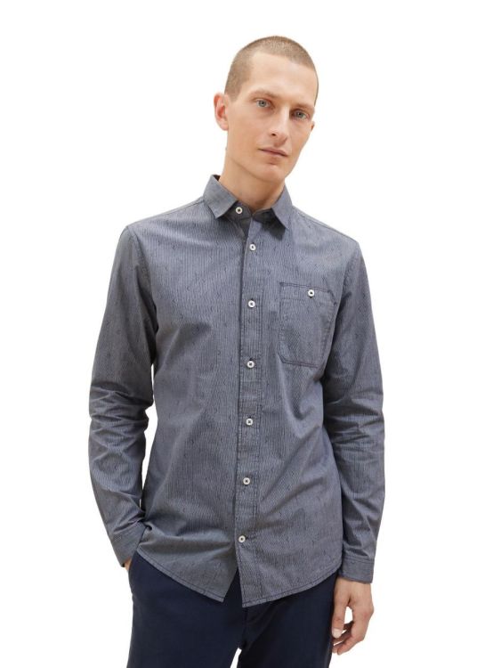 Tom Tailor Men Casual fitted structured shirt (1037442/32294) - WeekendMode